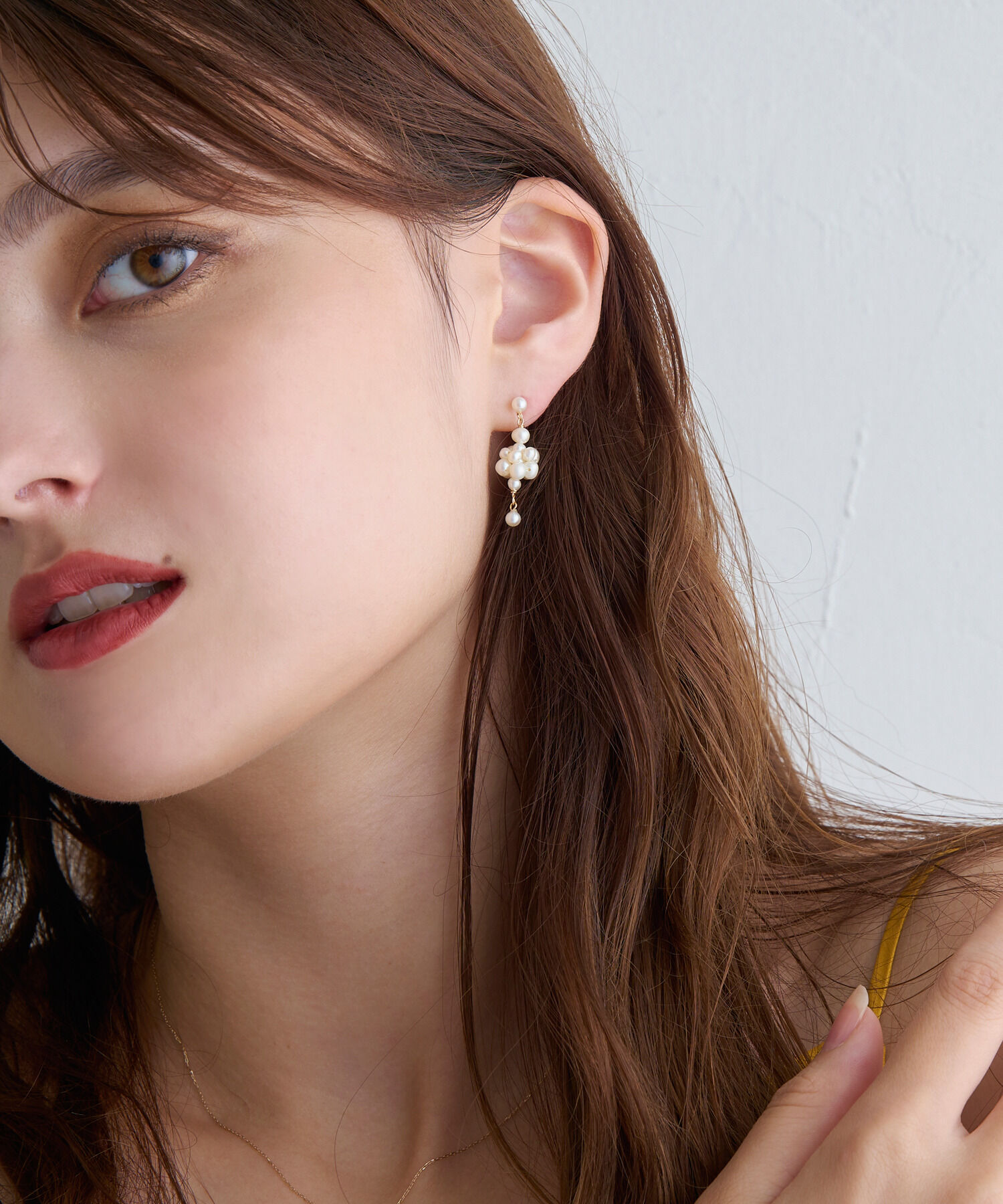 JUPITER「【K10】フルーツパールイヤリング」|イヤリング|