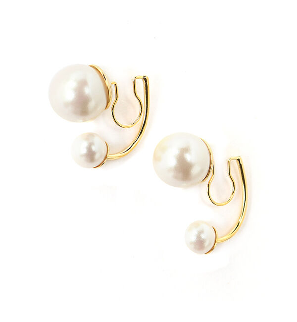 Phoebe「パールバックキャッチカフイヤリング」|イヤリング|ゴールド
