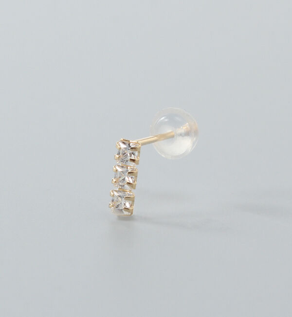 Phoebe「【K10】ストーンバーピアス/BOX付き」|ピアス|