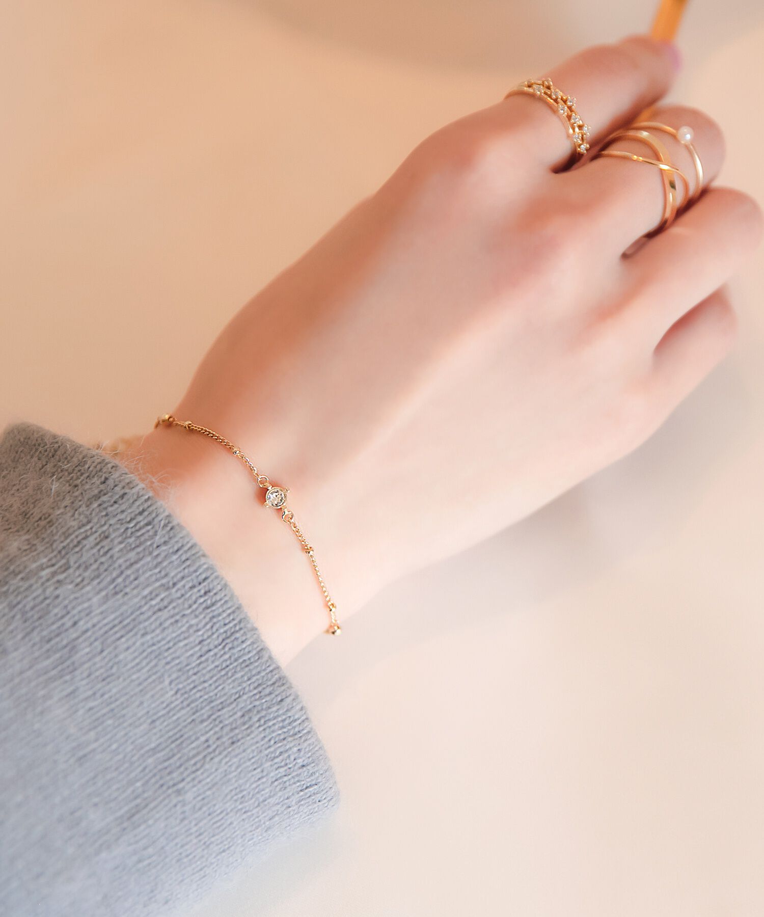 Phoebe「エレガントジュエルビジューブレスレット」|ブレスレット・バングル|