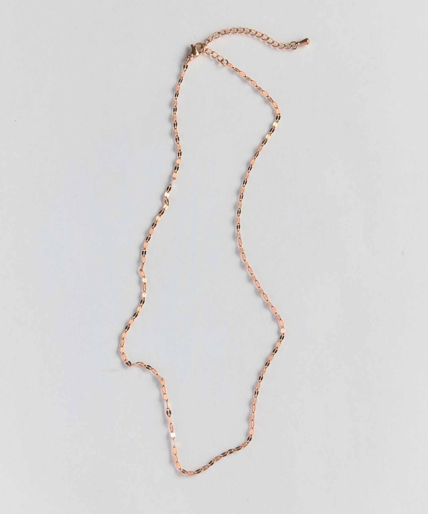 Phoebe「【金属アレルギー対応】スパークリングペタルネックレス　ローズゴールド/サージカルステンレス」|ネックレス|