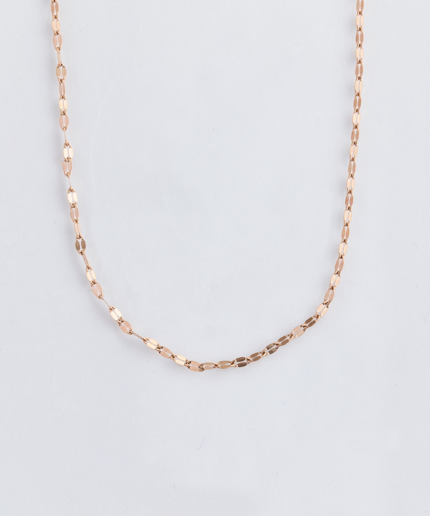 Phoebe「【金属アレルギー対応】スパークリングペタルネックレス　ローズゴールド/サージカルステンレス」|ネックレス|