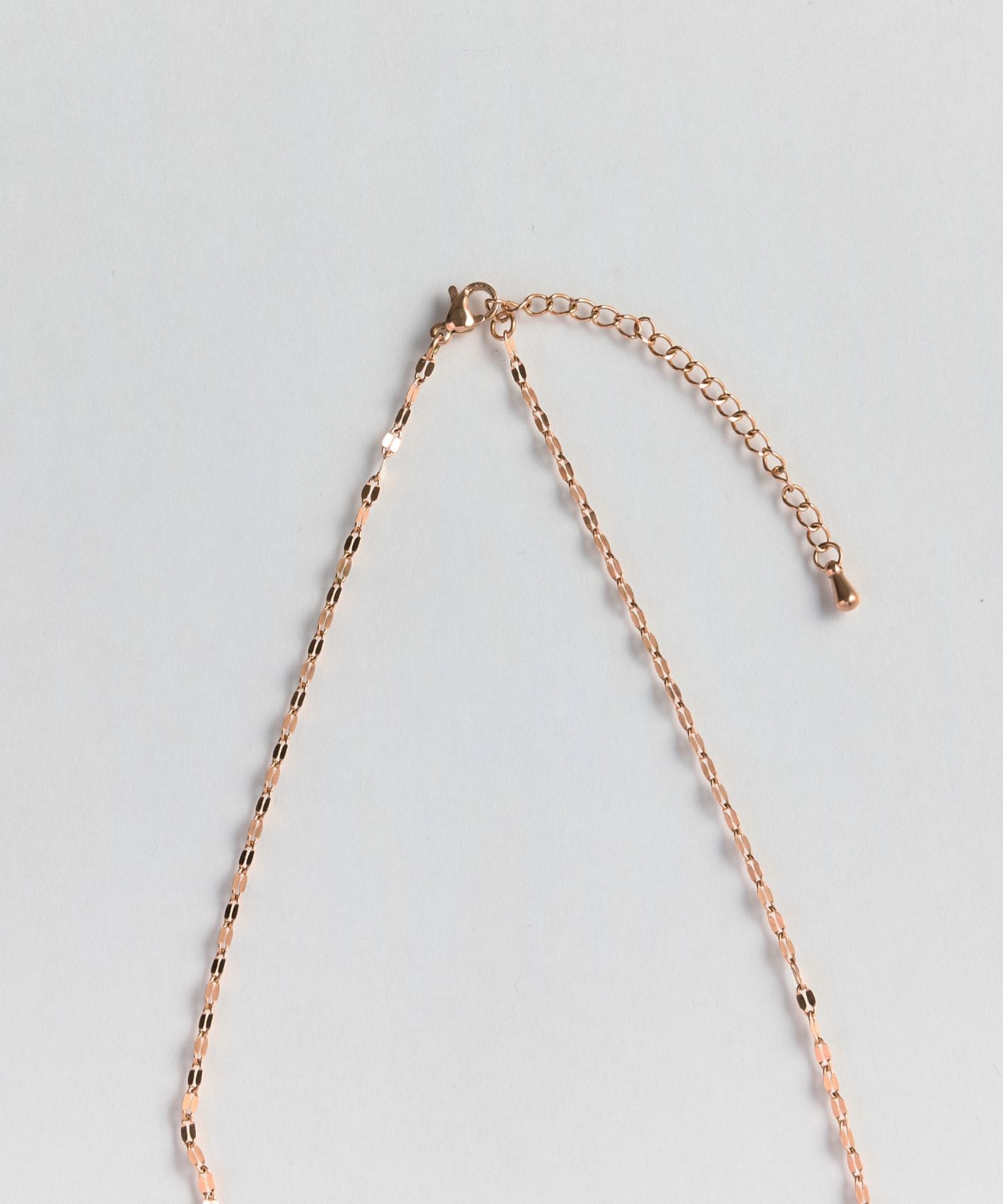 Phoebe「【金属アレルギー対応】スパークリングペタルネックレス　ローズゴールド/サージカルステンレス」|ネックレス|