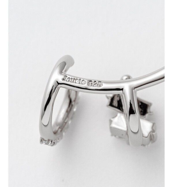 Jouete「レインジカフス ジルコニア コンビカラー」|イヤリング|