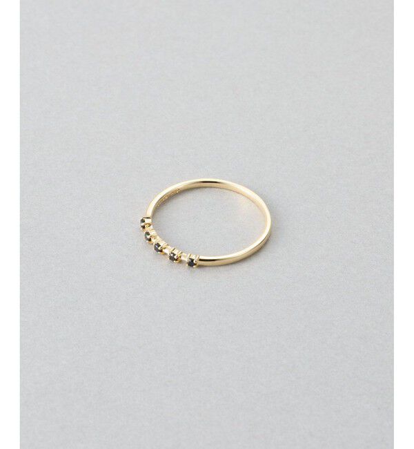 Jouete「[レイヤー] K10YG リング ブラックスピネル」|リング|