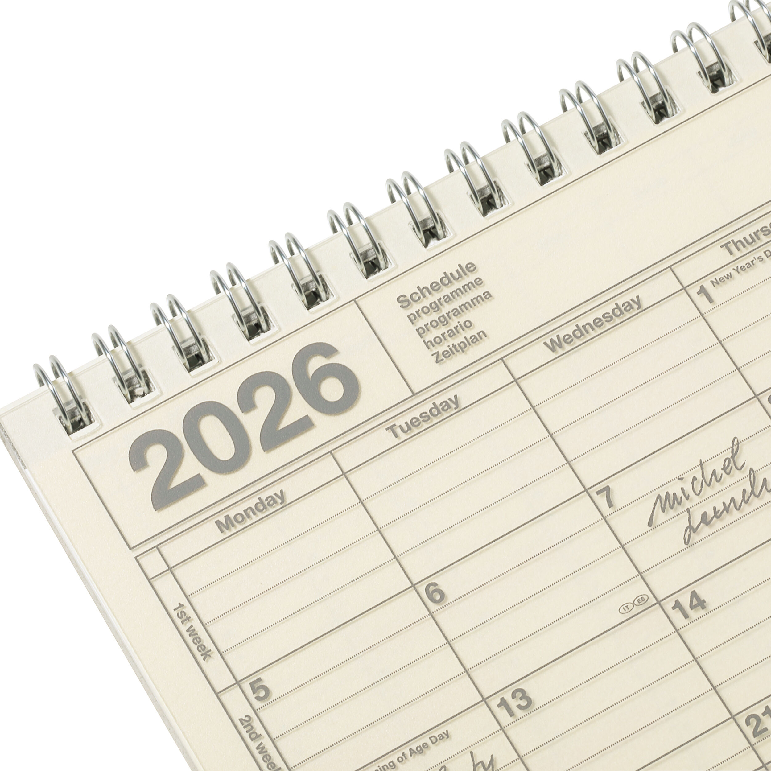  「2026 スケジュール帳 2026年1月始まり 月間ブロック B6変型 ノートブックカレンダー・S」|ステーショナリー|