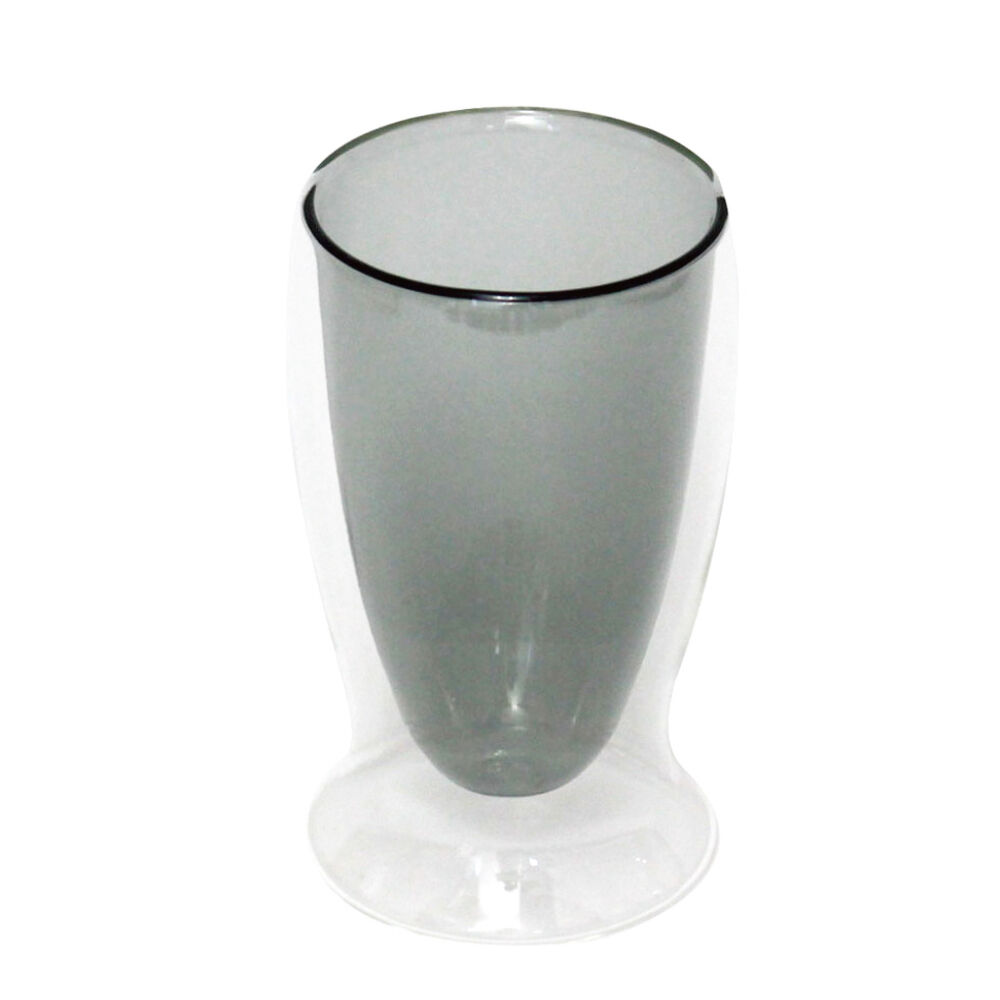 BACKYARD FAMILY「耐熱ガラス コップ 二重 通販 二重グラス ガラスコップ おしゃれ かわいい 色付き 耐熱グラス」|グラス・マグカップ|グレー1