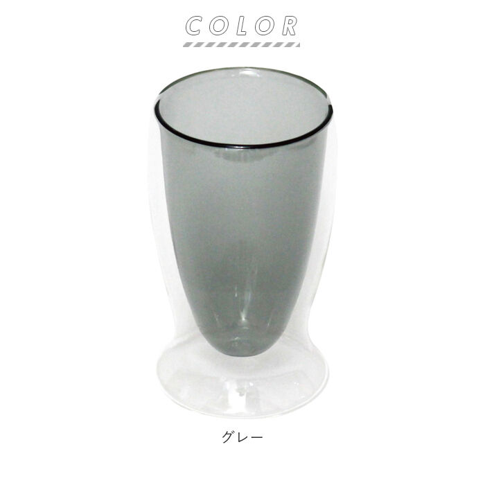 BACKYARD FAMILY「耐熱ガラス コップ 二重 通販 二重グラス ガラスコップ おしゃれ かわいい 色付き 耐熱グラス」|グラス・マグカップ|