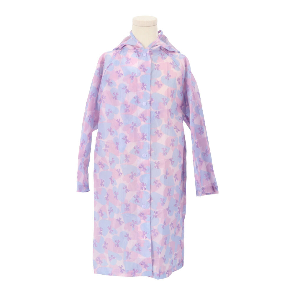 BACKYARD FAMILY「レインコート キッズ ランドセル対応 通販 女の子 男の子 140 130 120 子供 子ども」|レインコート|パープル1