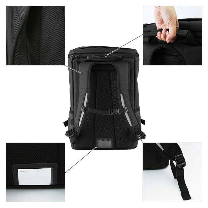 BACKYARD FAMILY「高校生 通学 リュック ボックス型 通販 通学リュック 軽量  スクールバッグ 中学生 軽い」|リュック|