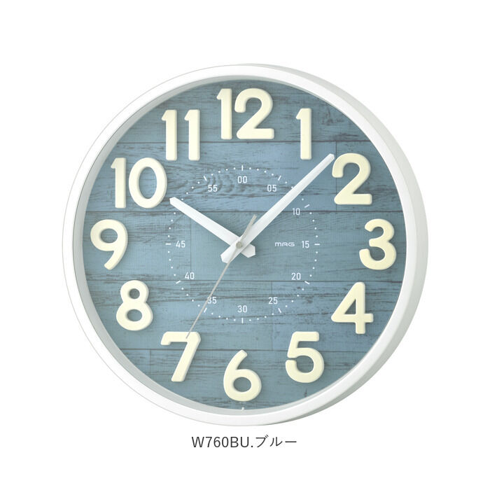 BACKYARD FAMILY「掛け時計 音がしない 通販 連続秒針 おしゃれ 壁掛け時計 かわいい 時計 壁掛け 木目調」|クロック・置時計|