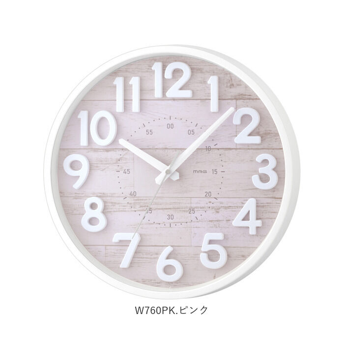 BACKYARD FAMILY「掛け時計 音がしない 通販 連続秒針 おしゃれ 壁掛け時計 かわいい 時計 壁掛け 木目調」|クロック・置時計|