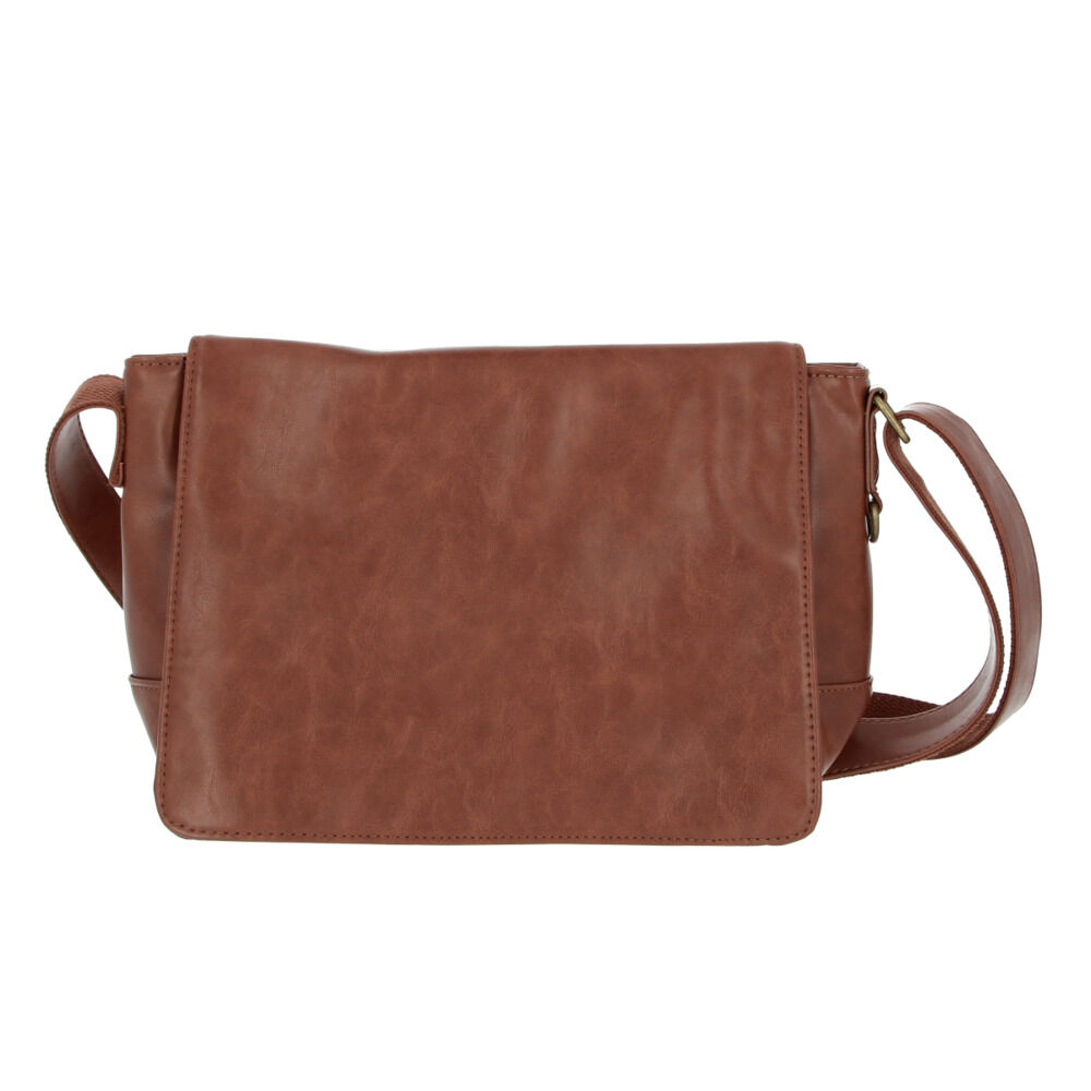 BACKYARD FAMILY「ショルダーバッグ メンズ 小さめ 通販 斜めがけ かっこいい 通勤 通学 サブバッグ かぶせ」|ショルダー・メッセンジャー|ブラウン1