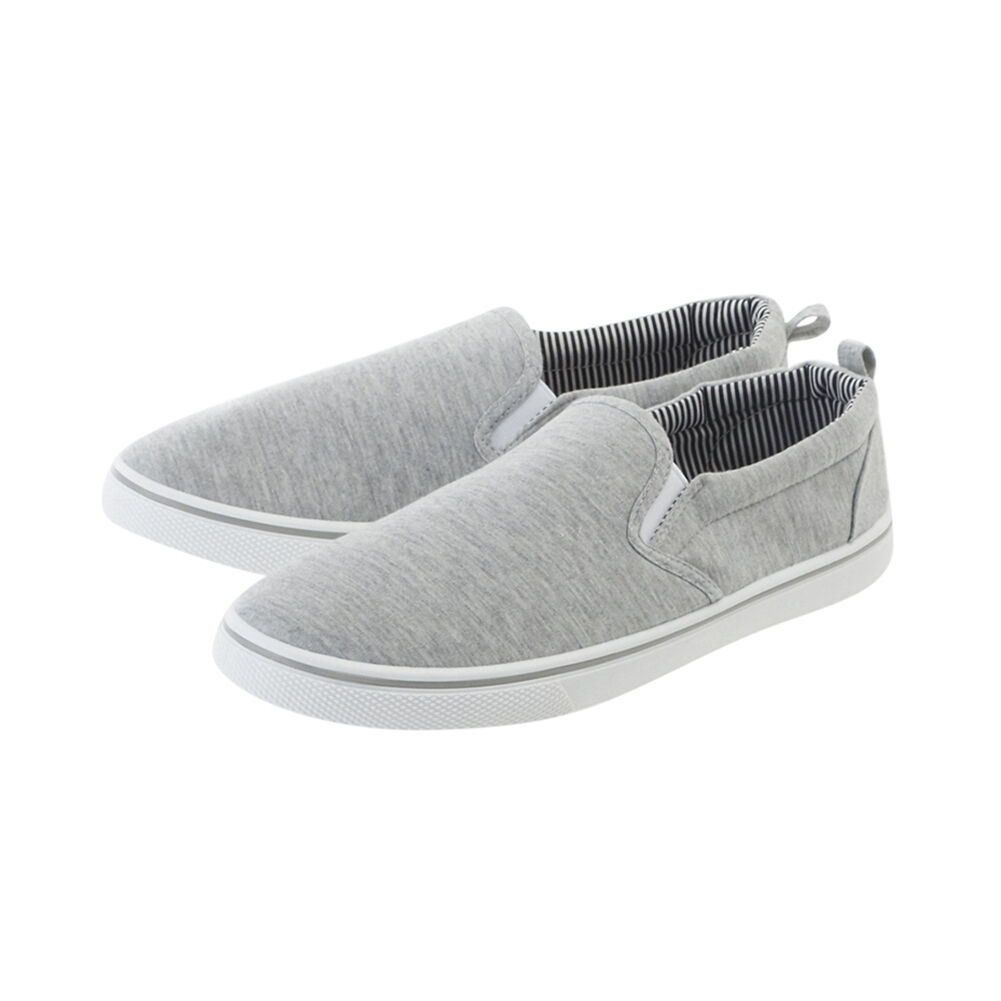 BACKYARD FAMILY「スリッポン メンズ スニーカー 通販 おしゃれ 履きやすい 黒 白 アイボリー 通学 通勤 40代」|スリッポン|グレー1