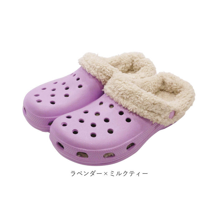 BACKYARD FAMILY「ボア サンダル キッズ 通販 女の子 男の子 冬 冬用 秋冬 あったか 暖かい ふわふわ もこもこ」|サンダル|