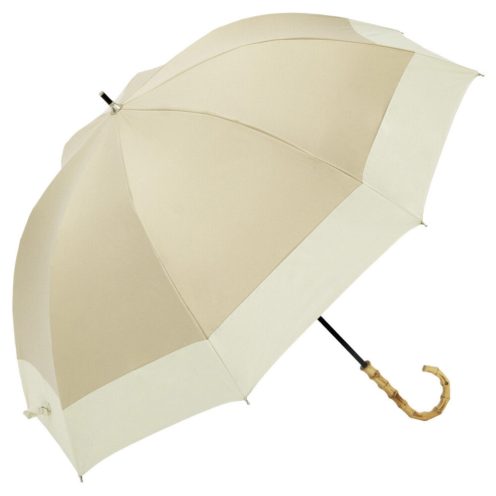 BACKYARD FAMILY「ビコーズ 傘 because 通販 日傘 遮光 長傘 晴雨兼用 雨傘 晴雨兼用傘 UVカット」|傘|ベージュ1