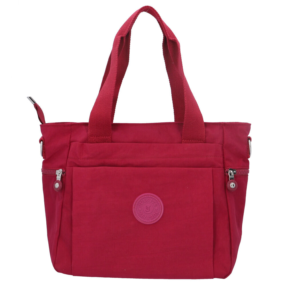 BACKYARD FAMILY「トートバッグ レディース 大きめ 通販 トートバック ナイロン 肩掛け ママバッグ マザーズバッグ」|トートバッグ|レッド1