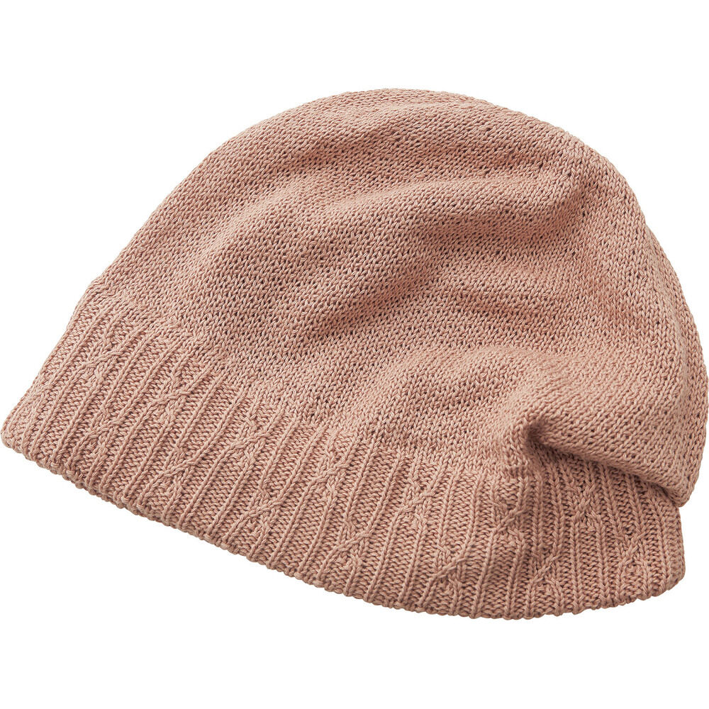 BACKYARD FAMILY「ニット帽 レディース かわいい 通販 ニットキャップ ワッチキャップ コットンキャップ 防寒」|ニット帽|ピンク1