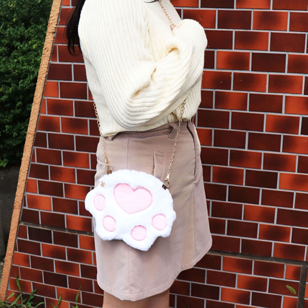 BACKYARD FAMILY「肉球 ショルダーバッグ 通販 サン宝石 ショルダーバック 斜めがけ 斜め掛け 肩掛けバッグ」|ショルダー・メッセンジャー|ホワイト1