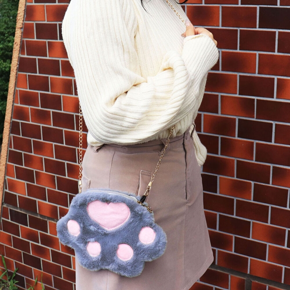 BACKYARD FAMILY「肉球 ショルダーバッグ 通販 サン宝石 ショルダーバック 斜めがけ 斜め掛け 肩掛けバッグ」|ショルダー・メッセンジャー|グレー1