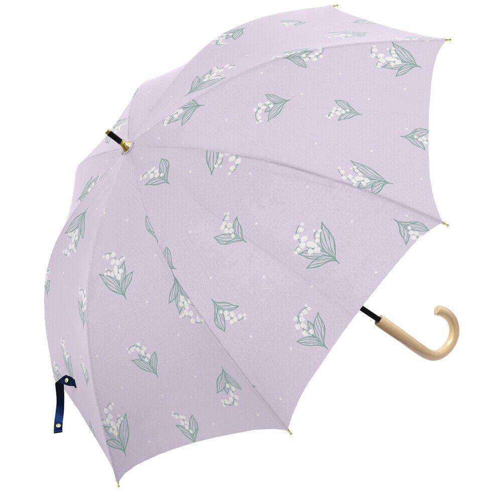 BACKYARD FAMILY「傘 レディース 大人 通販 長傘 50cm 晴雨兼用 かさ カサ 雨傘 日傘 晴雨兼用傘」|傘|パープル1