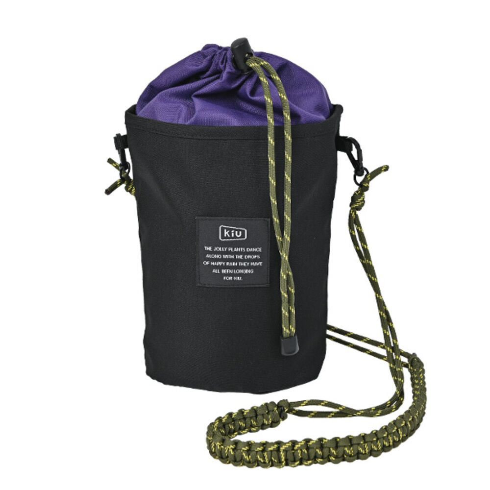 KiU「KiU ショルダーバッグ k375 通販 キウ 巾着バッグ 巾着バック ドロースリングバッグ」|ショルダー・メッセンジャー|ブラック3