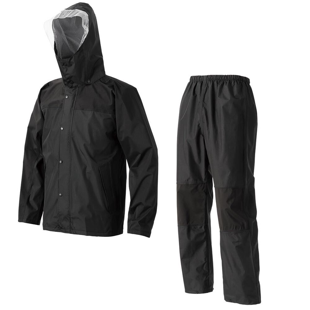 BACKYARD FAMILY「レインコート メンズ 上下セット 通販 レインスーツ レインウェア レイン コート 上下 カッパ」|その他|ブラック1