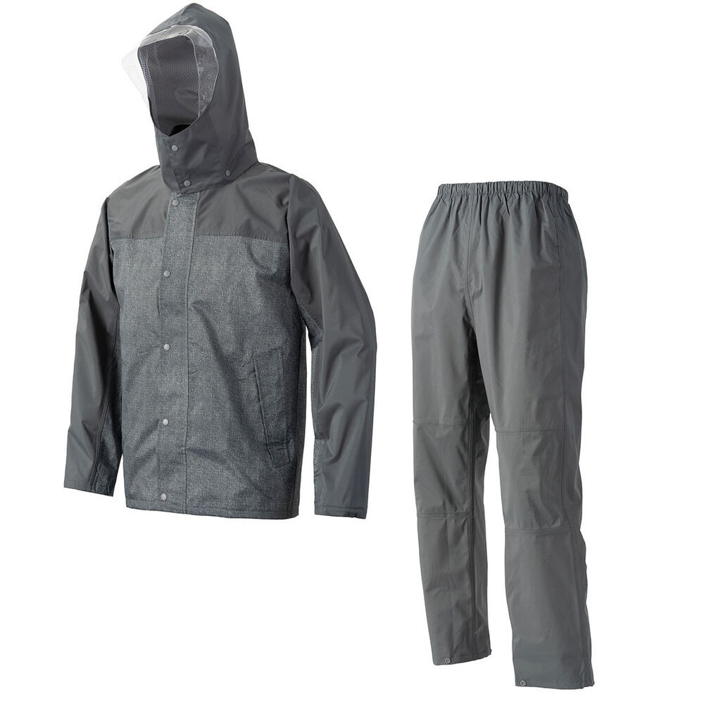 BACKYARD FAMILY「レインコート メンズ 上下セット 通販 レインスーツ レインウェア レイン コート 上下 カッパ」|その他|グレー1