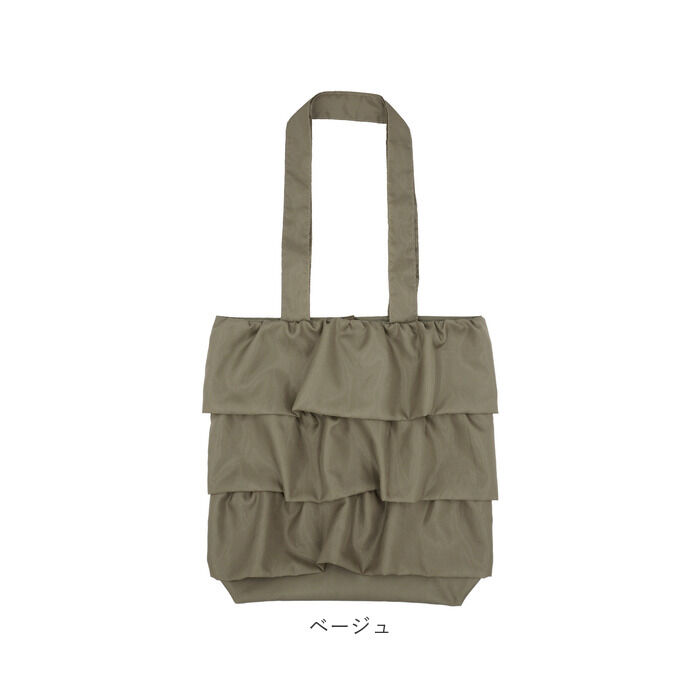 BACKYARD FAMILY「トートバッグ フリル A4 通販 レディース かわいい バッグ バック フリルバッグ かばん」|トートバッグ|