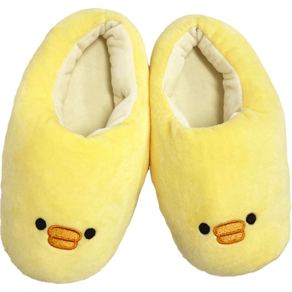 BACKYARD FAMILY「ルームシューズ 子供 通販 スリッパ 子供用 ルームスリッパ キッズ もこもこ 室内履き 子ども用」|ルームシューズ|イエロー1
