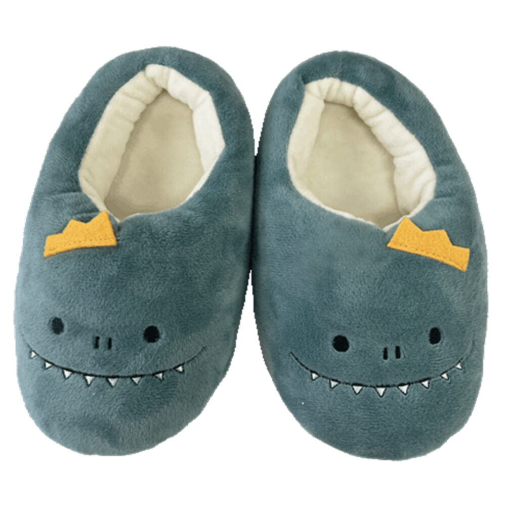 BACKYARD FAMILY「ルームシューズ 子供 通販 スリッパ 子供用 ルームスリッパ キッズ もこもこ 室内履き 子ども用」|ルームシューズ|グリーン1