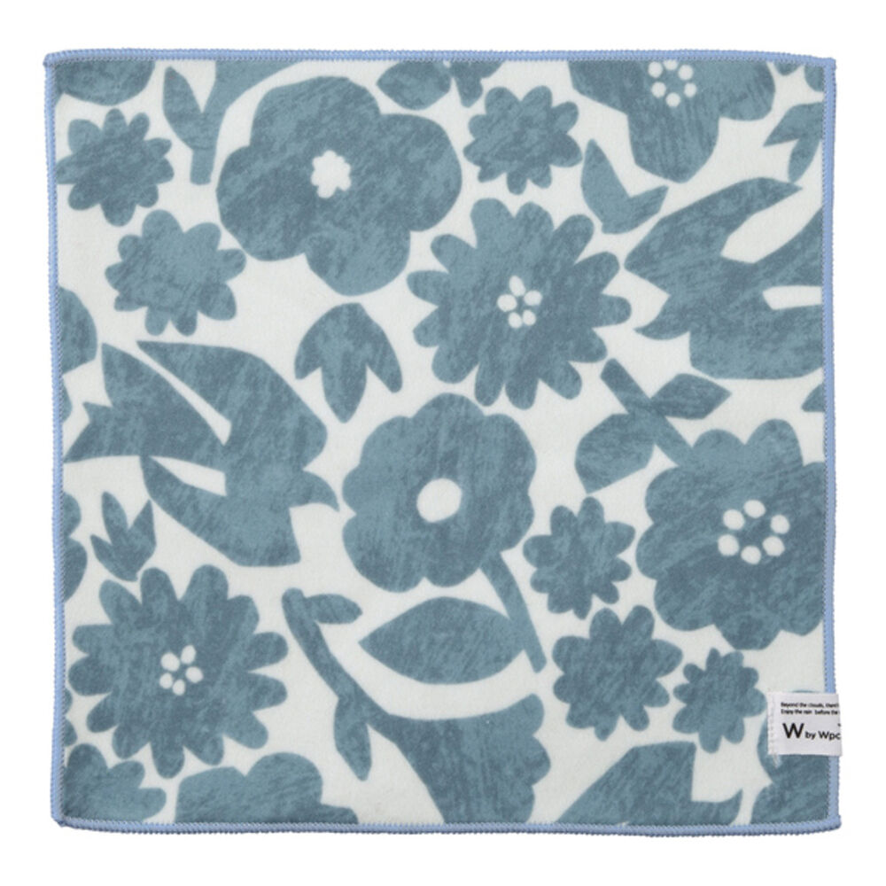 Wpc.「くっつく クロス 通販 タオルハンカチ ミニタオル ハンドタオル タオル ハンカチ 吸水クロス」|ハンカチ|ブルー1