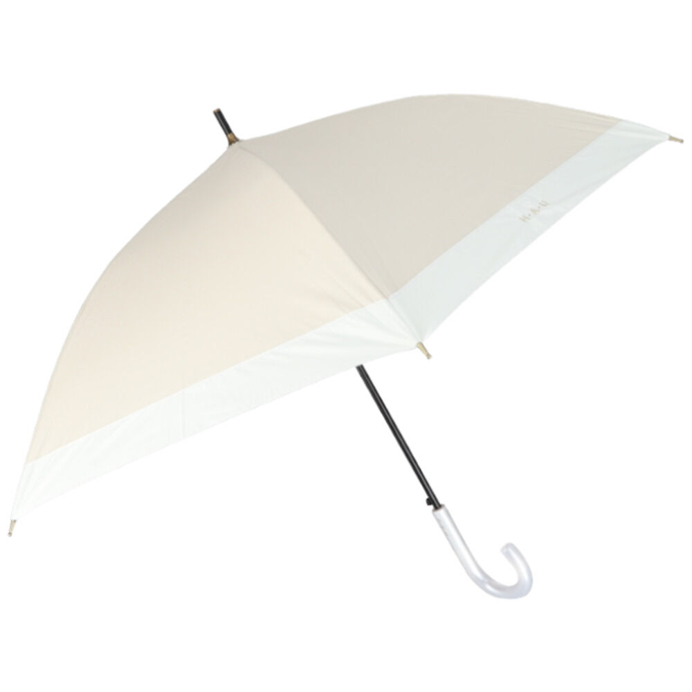 BACKYARD FAMILY「晴雨兼用傘 長傘 レディース 55cm 通販 雨傘 日傘 晴雨兼用 スリム 傘 55センチ かさ」|傘|ベージュ1