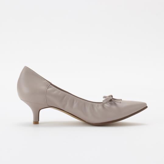 銀座かねまつ「LSBF2111SHPGRE 【防水】【本革】アクアベルスレンダーパンプス」|パンプス|