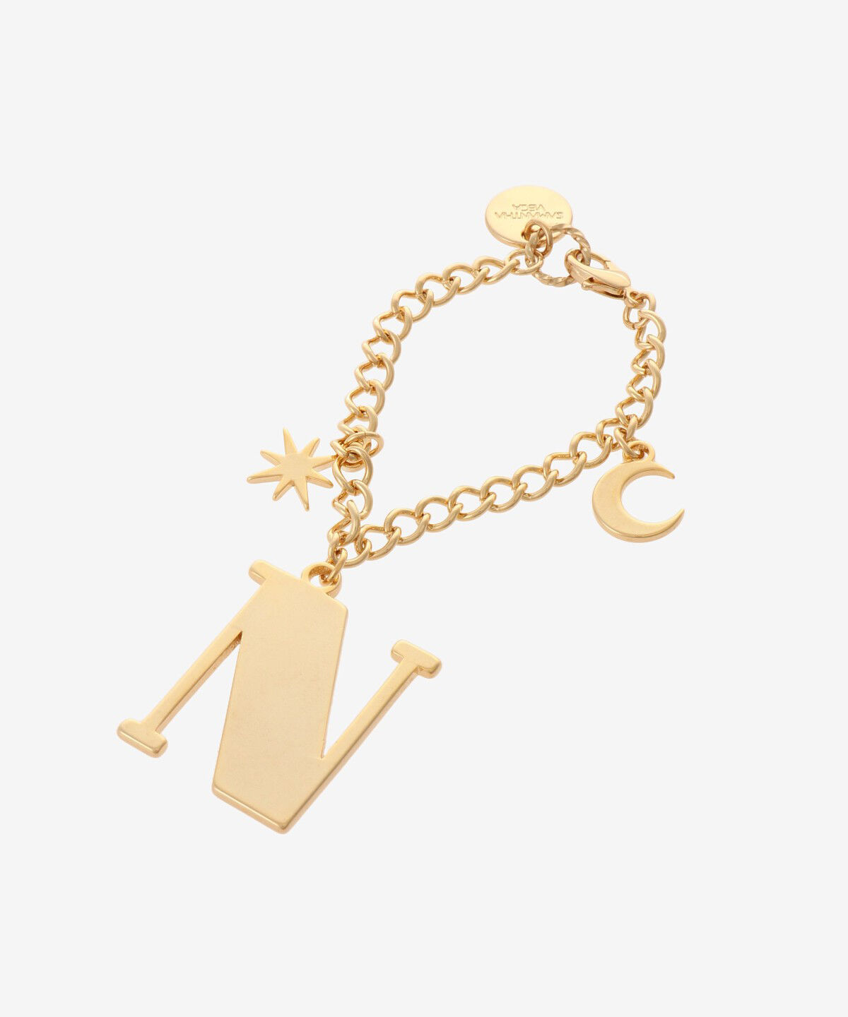Samantha Vega「ムーンイニシャルチャーム(N)」|チャーム・キーホルダー|ゴールド