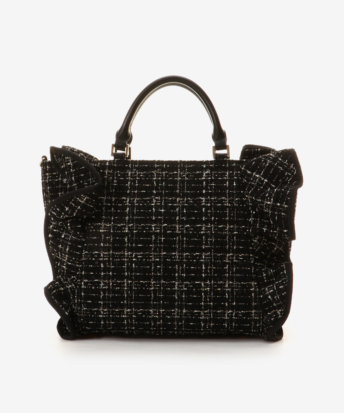 Samantha Vega「ツイードフリルトート(大)」|ハンドバッグ|