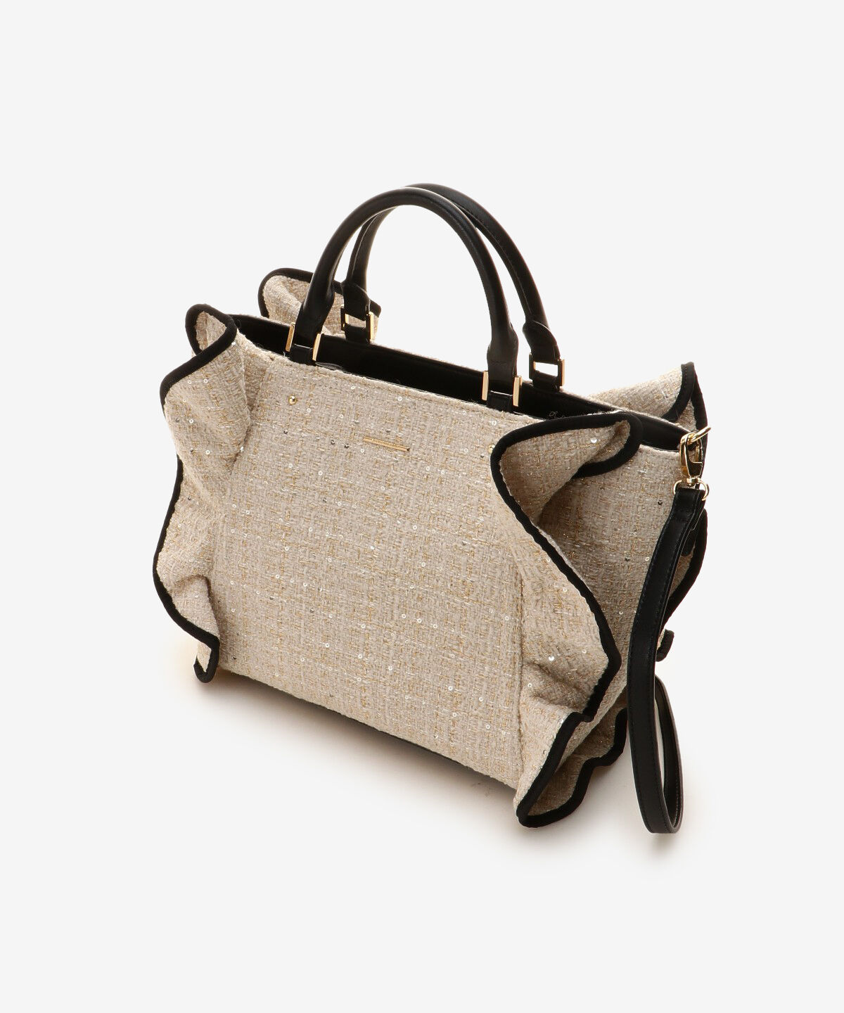 Samantha Vega「ツイードフリルトート(大)」|ハンドバッグ|