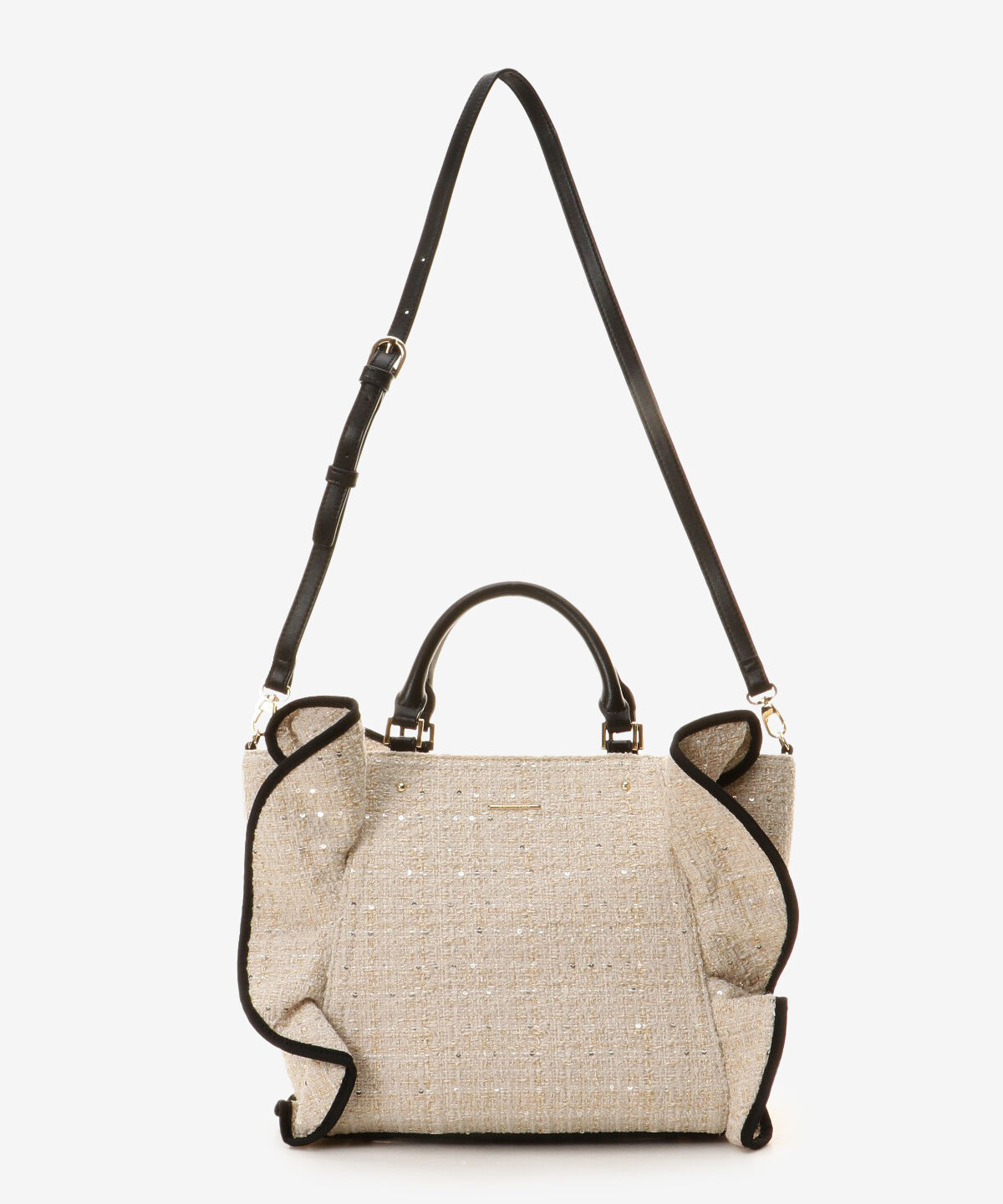 Samantha Vega「ツイードフリルトート(大)」|ハンドバッグ|