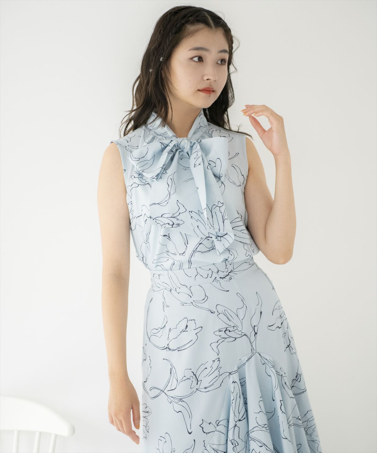 REDYAZEL「オリジナルフラワーボウタイセットアップ」|ワンピース|