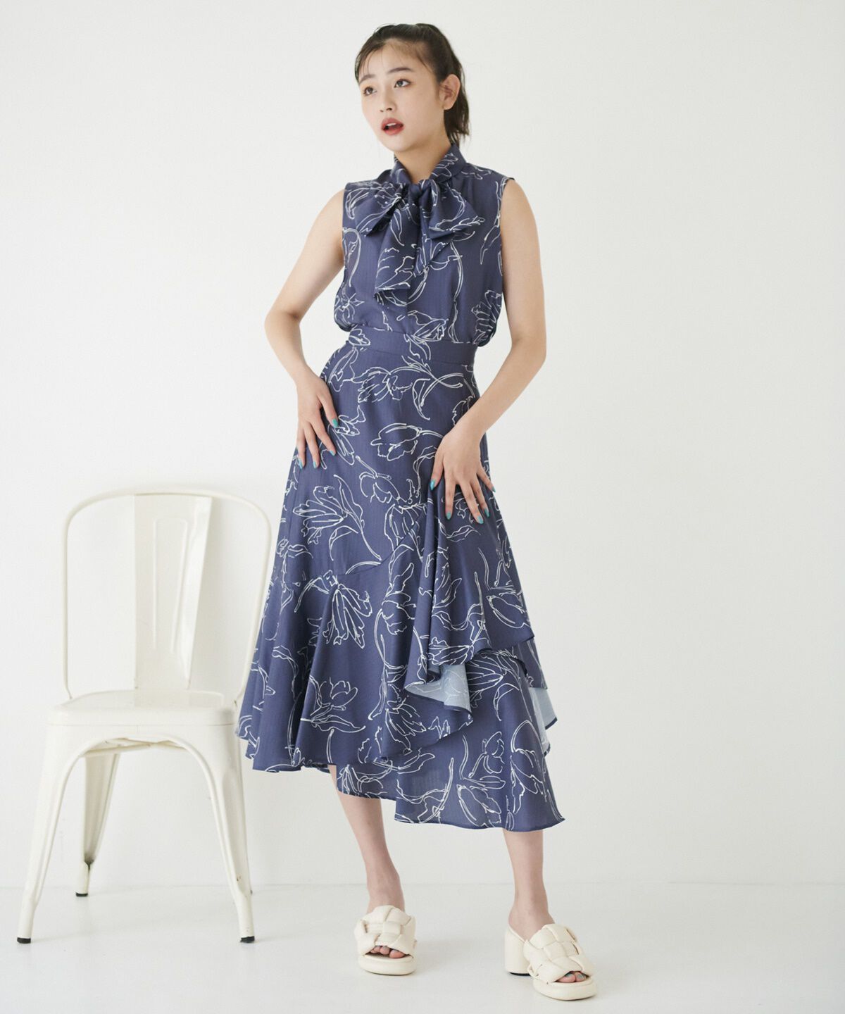 REDYAZEL「オリジナルフラワーボウタイセットアップ」|ワンピース|