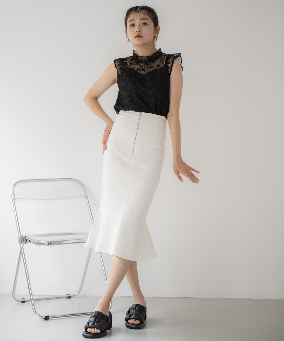 REDYAZEL「デニムマーメイドスカート」|スカート|