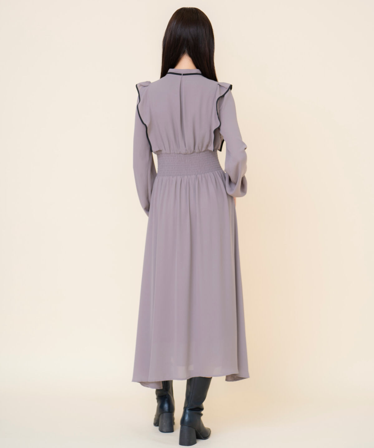 REDYAZEL「バイカラーフリルワンピース」|ワンピース|