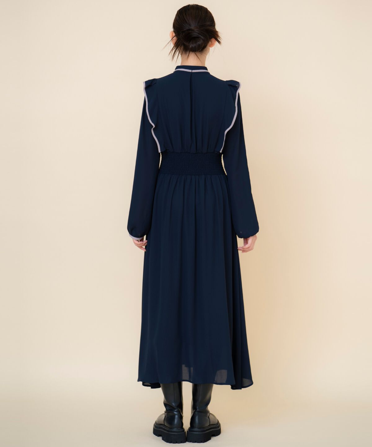 REDYAZEL「バイカラーフリルワンピース」|ワンピース|