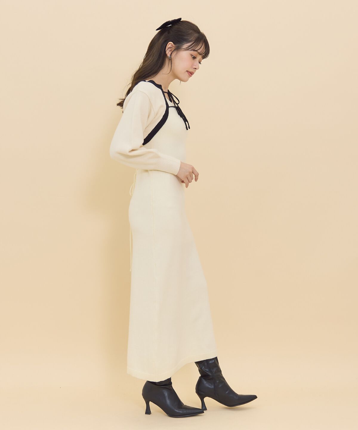 REDYAZEL「ニットワンピース＆ボレロセット」|ワンピース|