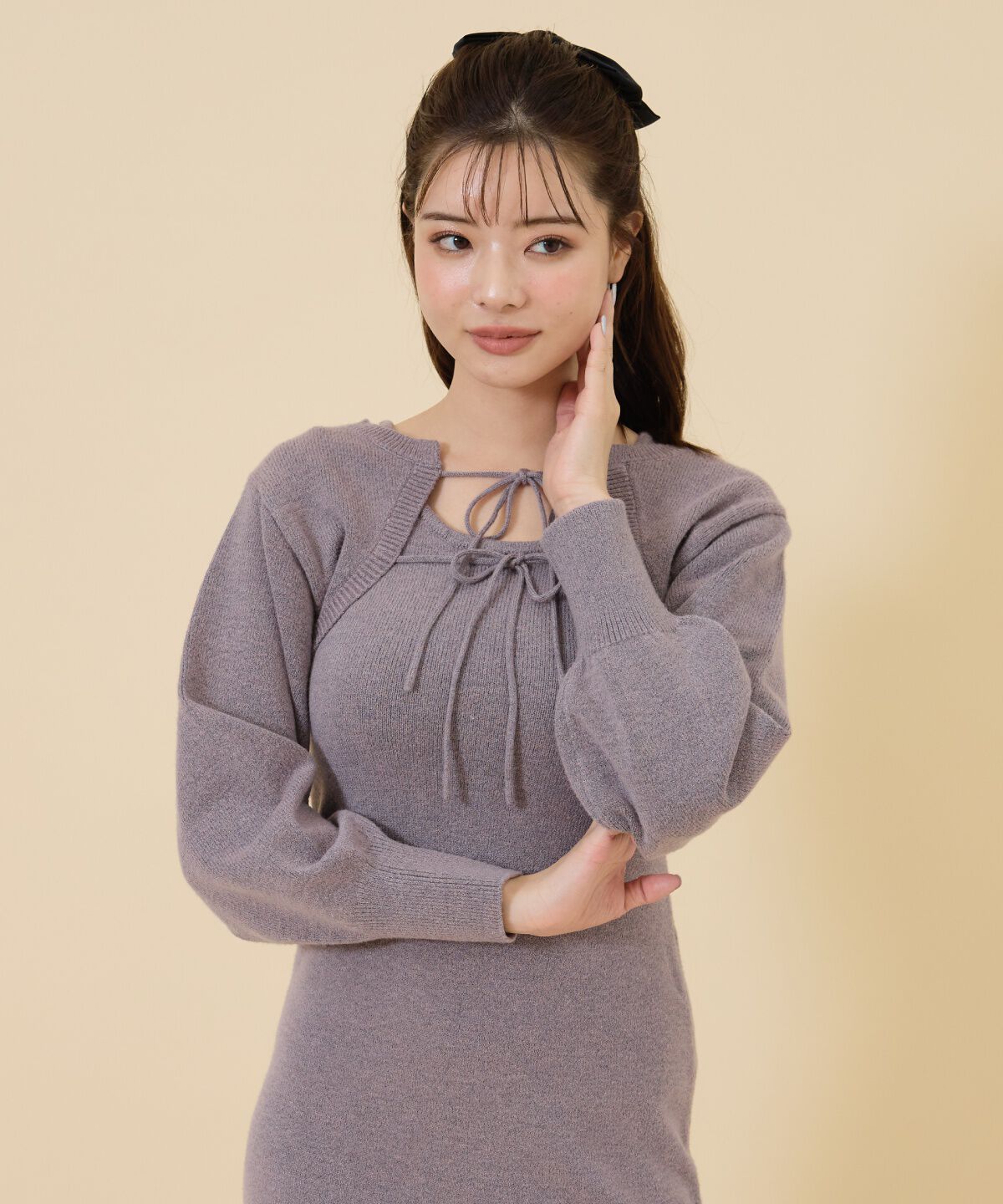 REDYAZEL「ニットワンピース＆ボレロセット」|ワンピース|