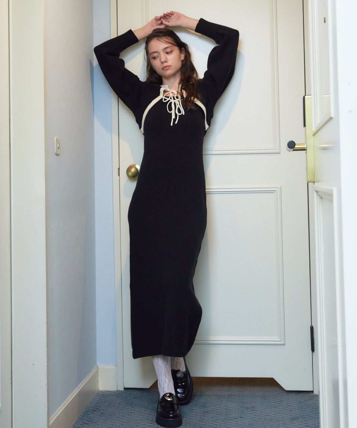 REDYAZEL「ニットワンピース＆ボレロセット」|ワンピース|