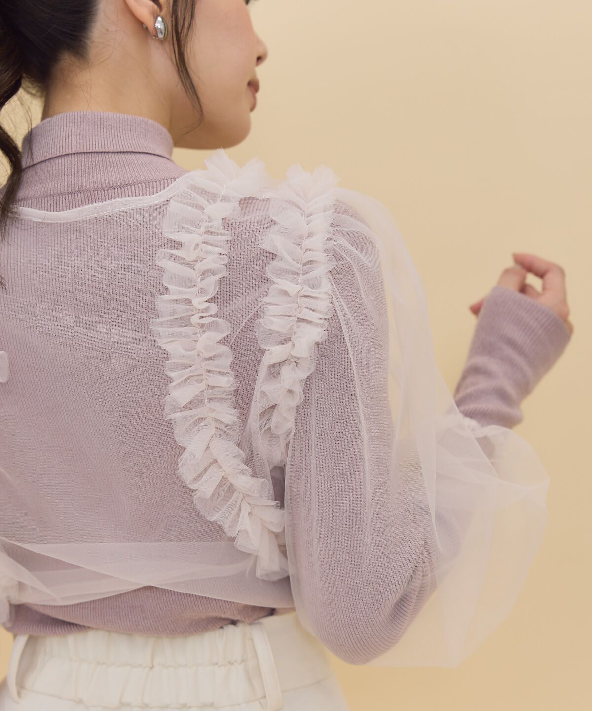 REDYAZEL「チュールボレロニット＆プルオーバーセット」|ニット・セーター|
