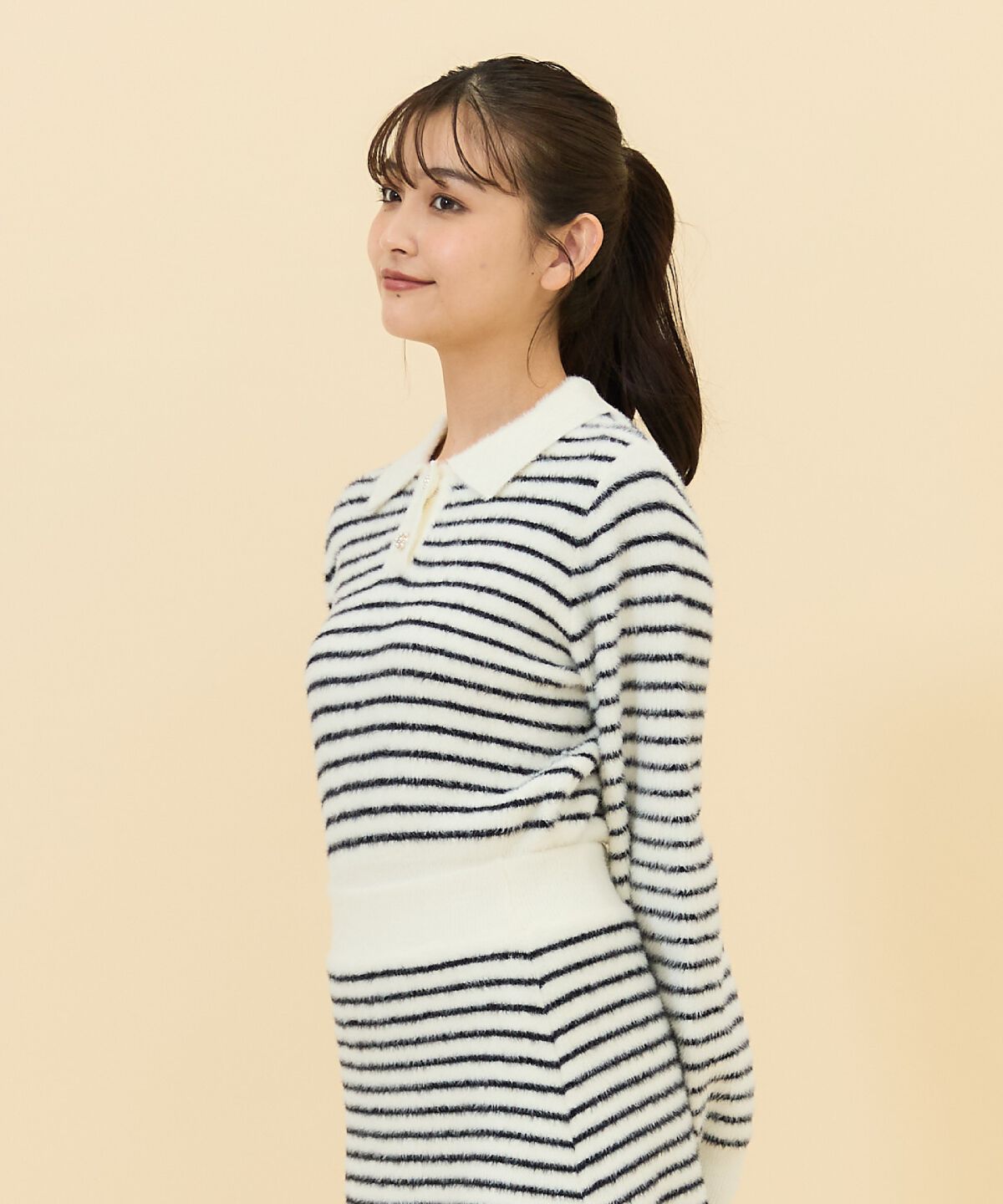 REDYAZEL「シャギーポロニットトップス」|ニット・セーター|