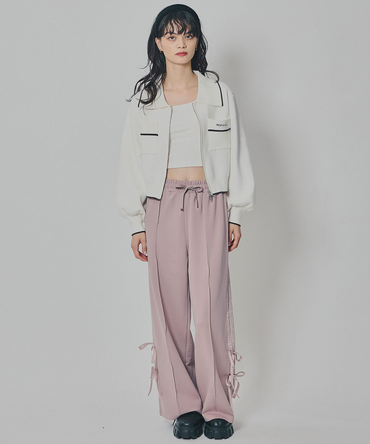 REDYAZEL「ダブルリボンラインイージーパンツ」|その他|