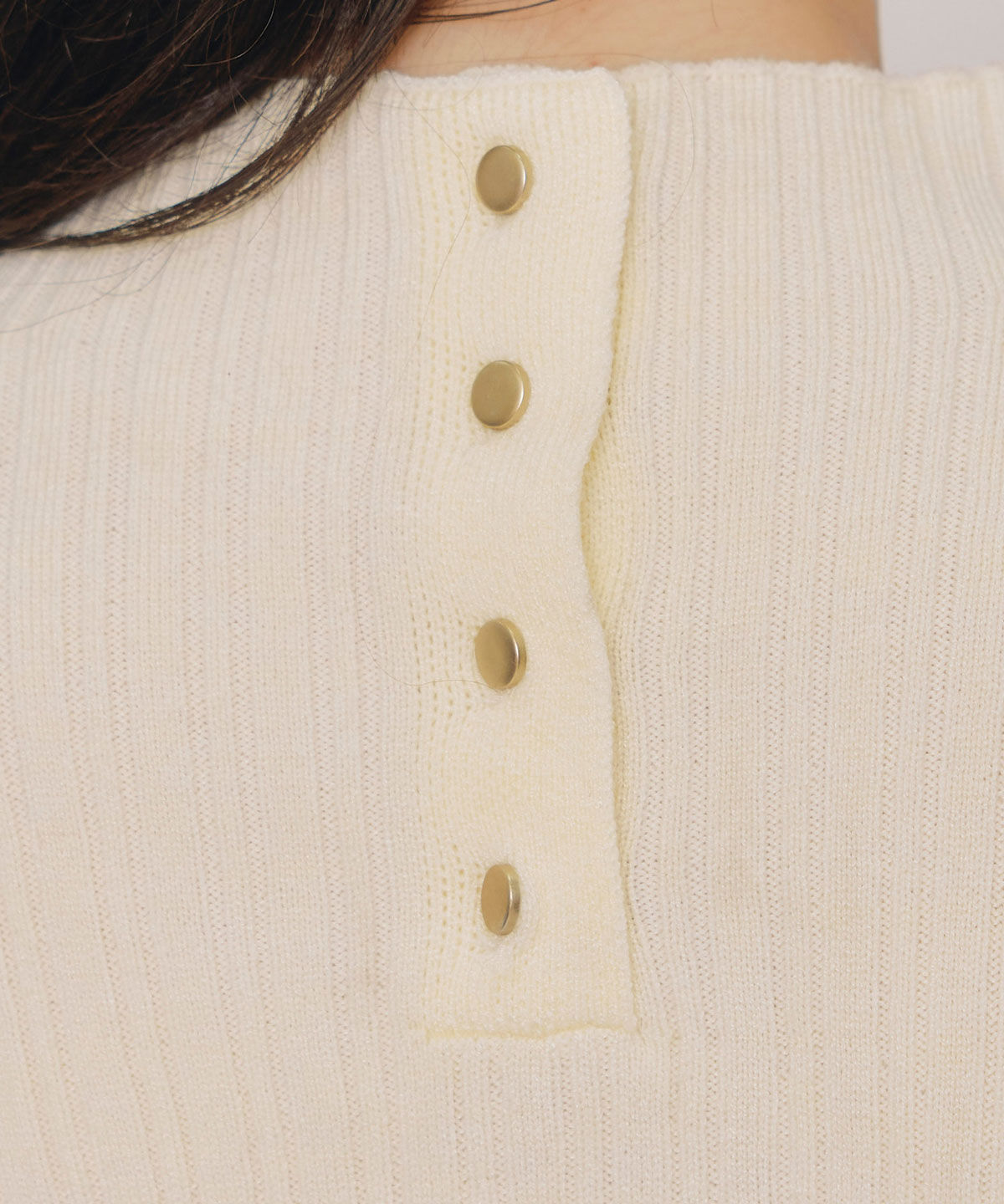 REDYAZEL「レイヤードデザインランダムリブニットプルオーバー」|ニット・セーター|